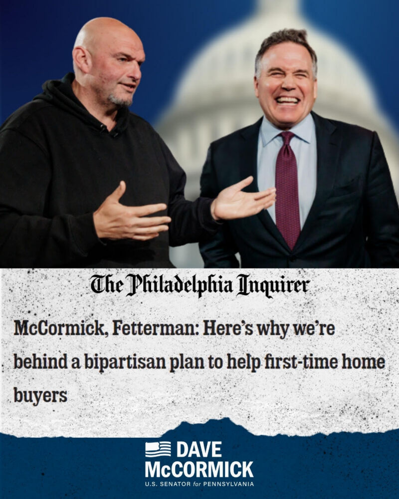 Image for the Tweet beginning: ICYMI: @SenFettermanPA and I recently