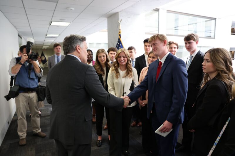 Image for the Tweet beginning: Great to welcome students from